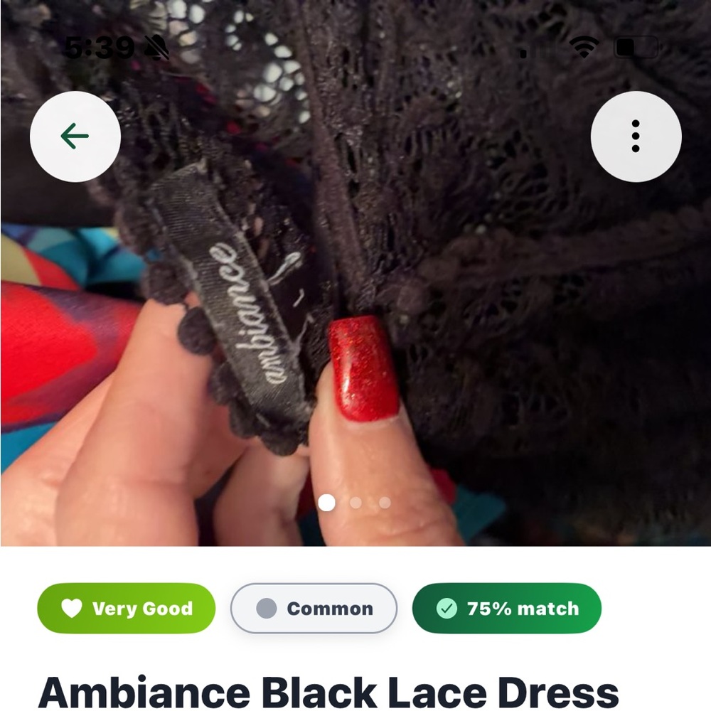 Ambiance Elegant Black Lace Gown